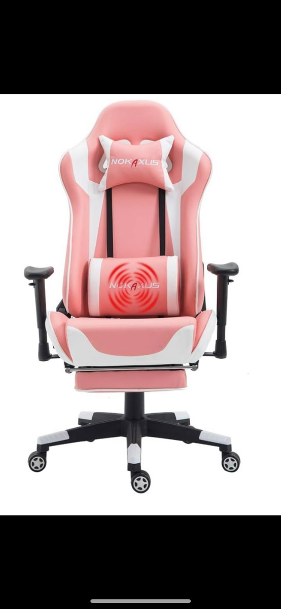 Headrest Nokaxus Pink Gaming Chair Pink Desk Chair Vitesse Pink