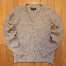 LNWOT BEAMS Plus Japan Shaggy Baby Alpaca Blend BD Cardigan Gray Fits Small