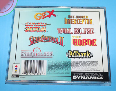 TESTED 3DO Game SAMPLER Crystal Dynamics CD Demo GEX PANASONIC