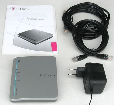 Telekom Teledat 302   DSL-Modem, ADSL, mit allem Zubehör