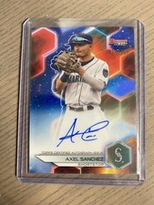 AXEL SANCHEZ 2023 BOWMAN BEST AUTO/150 BLUE REFRACTOR PROSPECT AUTO SEATTLE