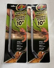 Zoo Med Angled Stainless Steel Feeding Tongs 10  , Pack Of 2