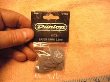 Dunlop Guitar Picks Gator Grip 2.00 mm, New in Package 12 Pack,