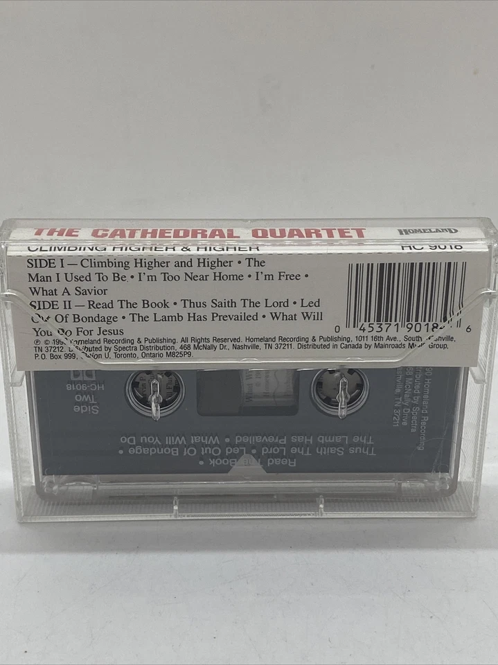 THE CATHEDRAL QUARTET - Climbing Higher And Higher - CASSETTE TAPE - Image 3 of 3