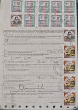 Wine Suppliers Shipping Invoice 30 October 1993 With Numerous Stamps