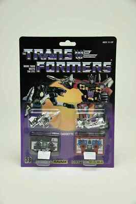Transformers G1 Reissue Cassette Decepticon RAVAGE RUMBLE Action Figur Spielzeug