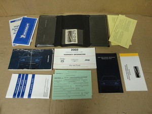 2002 Jeep Grand Cherokee Wj Owner S Manual Books Ebay