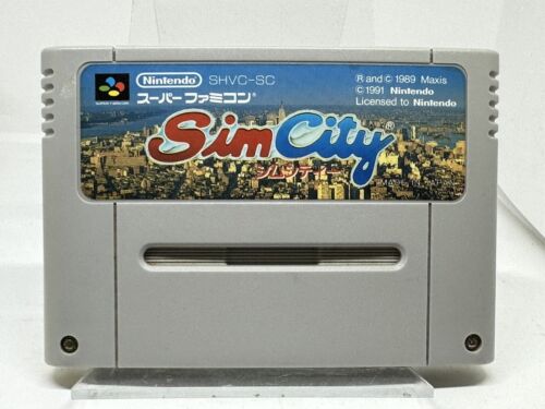 Sim City Nintendo Super Famicom SHVC-SC - Afbeelding 1 van 5