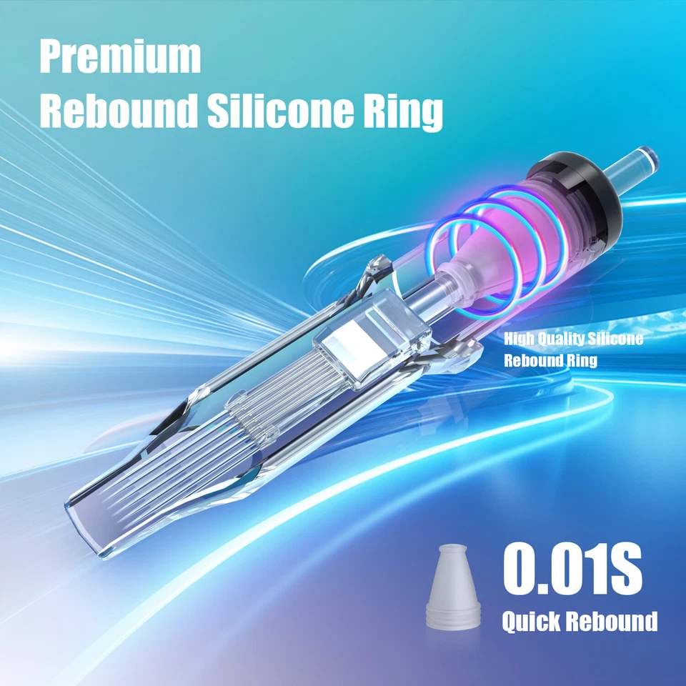 20-50 Stück gemischte professionelle sterile Tattoo Nadel Patronen Größe RL RS RM M1 - Bild 4 von 4