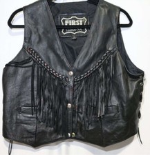 First Genuine Leather Motorcycle Jacket Women’s (large)