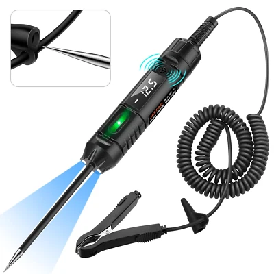 JASTIND Heavy Duty 3-72V Digital LED Automotive Test Light, Circuit Tester with Polarity