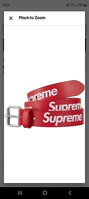 Supreme Repeat Leather Belt - Red - Size Large | eBay Supreme Repeat Leather Belt - Red - Size Large | eBay