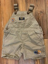 Oshkosh B  Gosh Vestbak "highway 95  racer" Bib Overall Shorts Size 9m