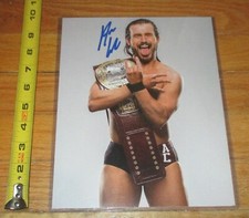 WWE NXT Adam Cole Wrestling Autographed 8x10 Photo COA AEW All Elite NA Belt