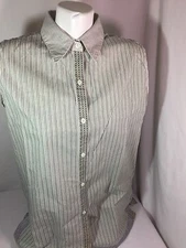 The Limited Women Blouse Multiple Colors Size L 100%cotton Sleeveless Bin69#22