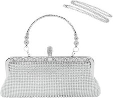 Evening Clutch Purse Small Crystal Clutch Sparkling Handbag Women Formal Wedding