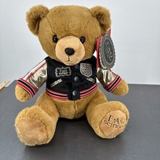 FAO 14" Teddy Bear Brown Tan Plush Stuffed Animal w /jacket R.H. MACY  CO.