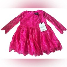 NWT Bardot Juniors Girls Gertrude Scalloped Lace Dress
