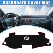 Dashboard Cover Protector Mat for Toyota Camry 2012-2017 Polyester Black Red