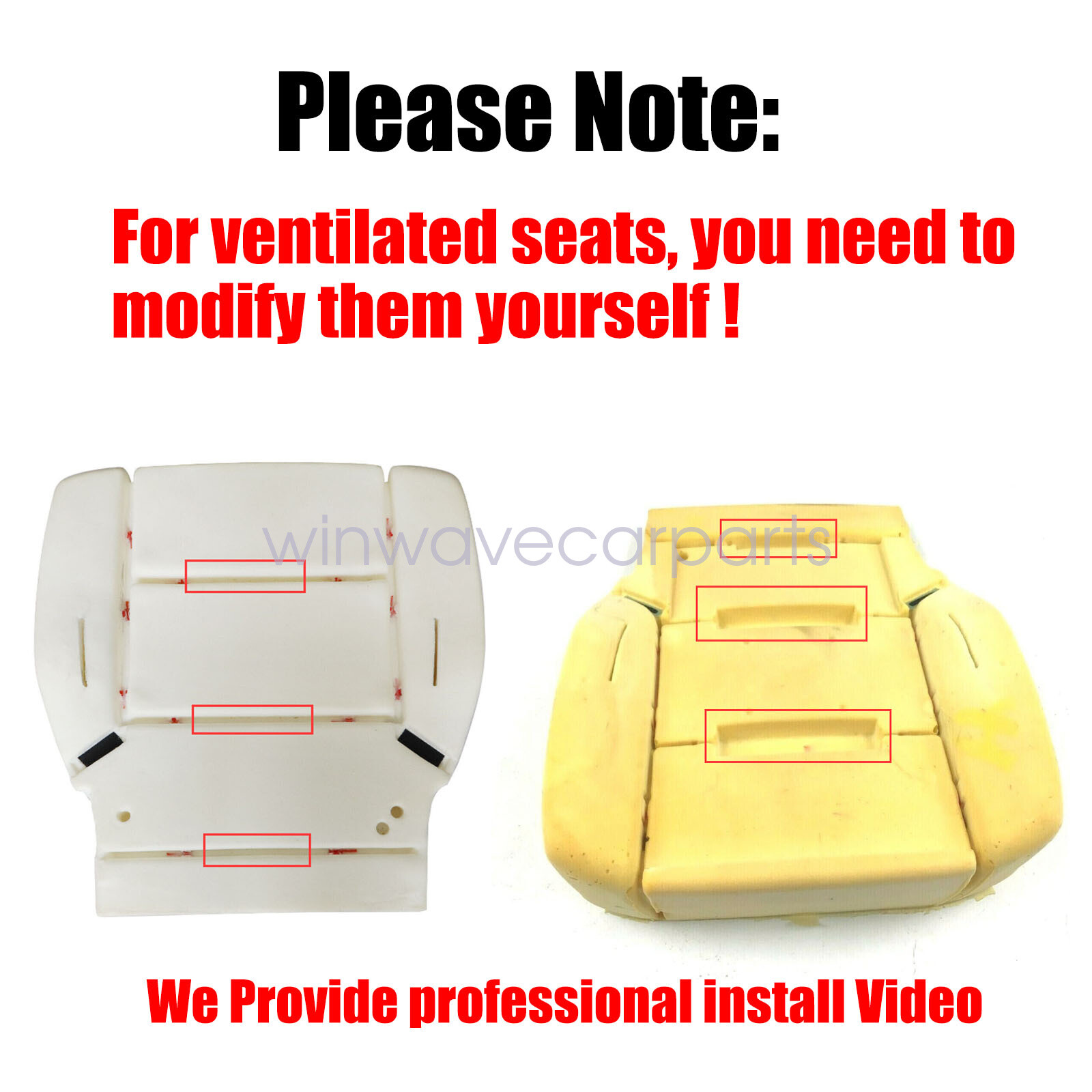 Driver Bottom Leather Seat Cover & Foam Pad Gray For 2016 2017 Chevy Silverado