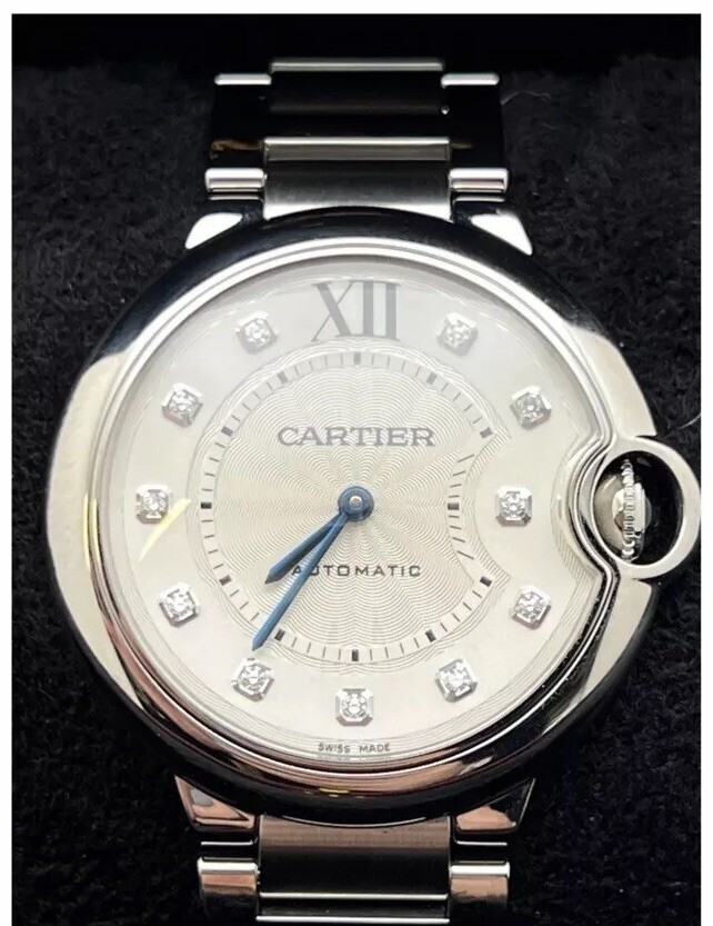 Cartier Ballon Bleu 36mm Diamond Dial Automatic Watch WE902075-image