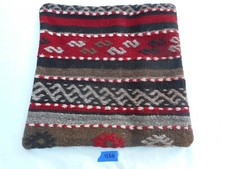 Unique  Kilim Pillow Cover 16x16" Case from Kilim Rug Hidden Zipper Amazing Work