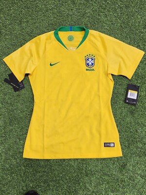 Nike Brazil Women's Home Jersey 2018 Yellow-Green | eBay