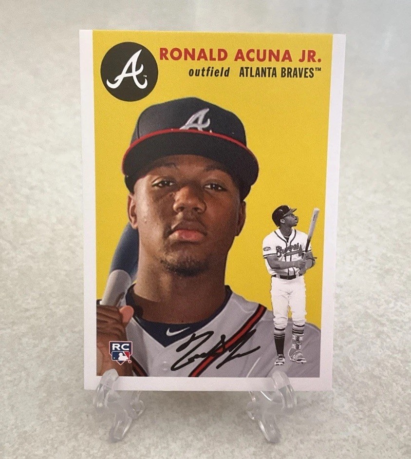 Ronald Acuna Jr. 2018 Topps Throwback Thursday Rookie Card RC #256 * SSP * MINT