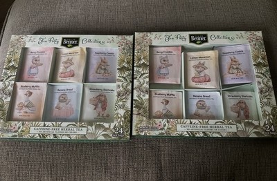 New! 2 Boxes Benner Tea Party Caffeine-Free Herbal Teas Beatrix Potter Inspired!
