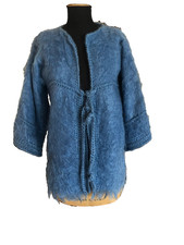 French Blue Handmade JACQUES DAUBRES S Mohair...