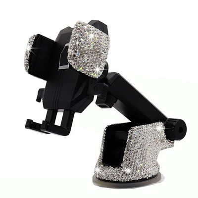 Bling Car Mount Holder,Shiny Crystal Rhinestone Stand for and Girls, Car for ...