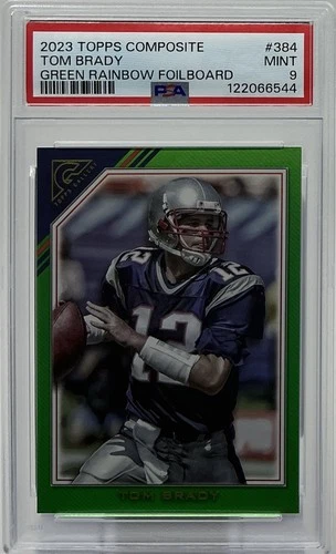 New ListingTom Brady PSA 9 - 2023 Topps Composite Gallery ‘Green Rainbow’ /250 -Patriots