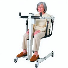 Foldable Electric Patient Lift Transfer Chair Wheelchair 280Lb