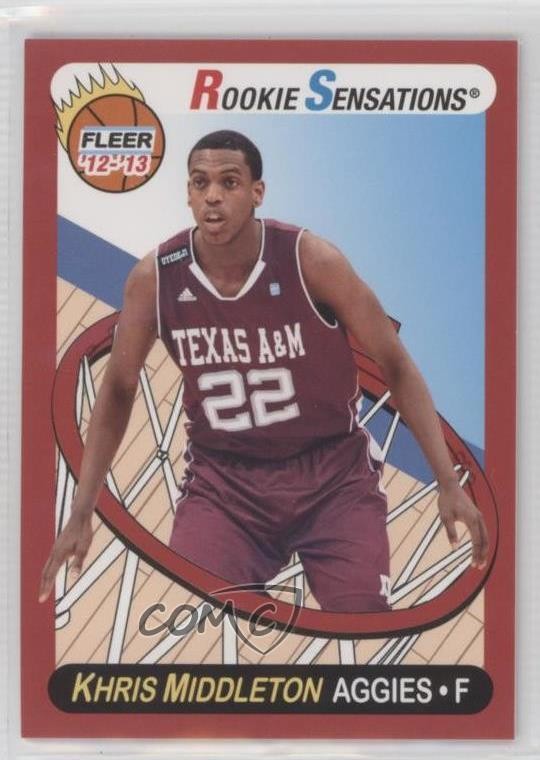 2012-13 Fleer Retro Rookie Sensations Khris Middleton #65 0d3