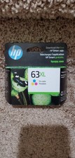 HP Ink Cartridge 63xl Tri-color, New Genuine Unopened Box Warranty ends Oct 2026
