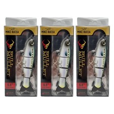 (Lot of 3) Catch Co Triton Mike Bucca Bull Mullet Swimbait 5.5" 1.5oz Sardine