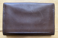 BOSCA PLAINS STATES LEATHER CARD HOLDER