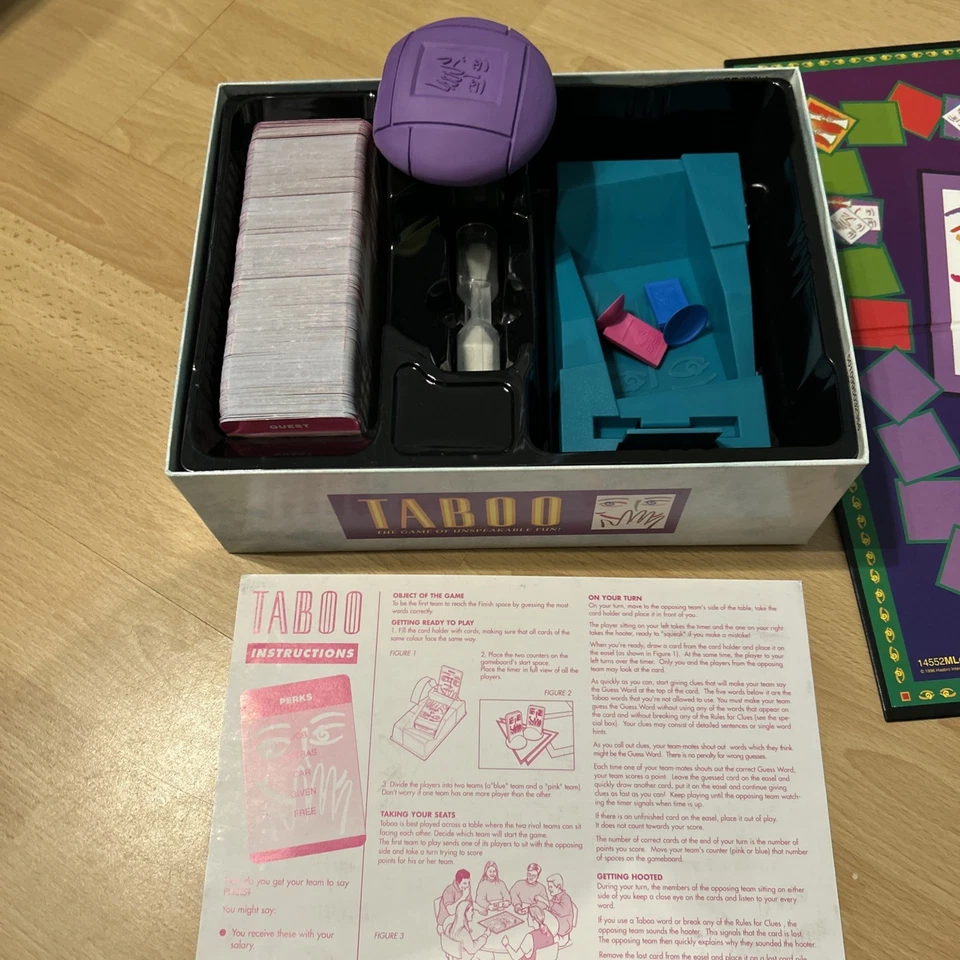Vintage TABOO Board Game (The game of unspeakable fun) - MB Games 1990, VGC - Image 3 of 4