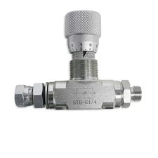 1/4 M14 Bi-Directional Hydraulic Flow Control Valve STB-G1/4 For Mini Excavators