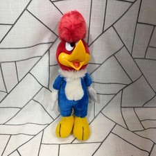Applause Woody Woodpecker Plush 12" Blue Red Vintage Walter Lantz Toy