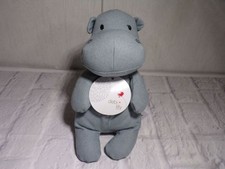 NWT Debi Lilly Linen Collection Hippo Dave Plush Stuffed Animal Aurora 6-1/2"