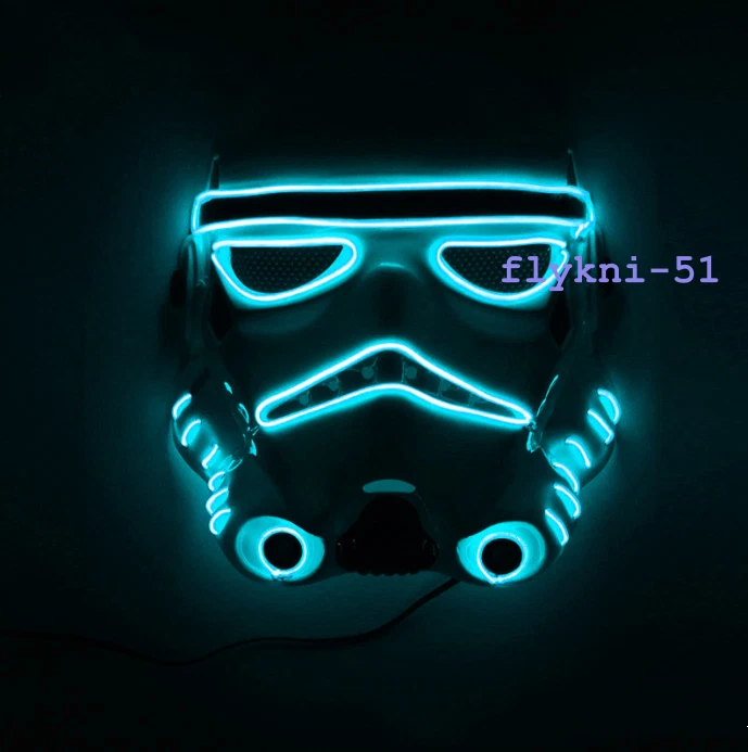 Star Wars Stormtrooper Wearable LED Mask – Halloween Cosplay Helmet Prop - Image 3 of 4