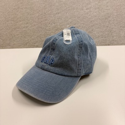Gap Denim Hat Adult Adjustable OSFA Blue Jean 6 Panel Baseball Cotton NWT