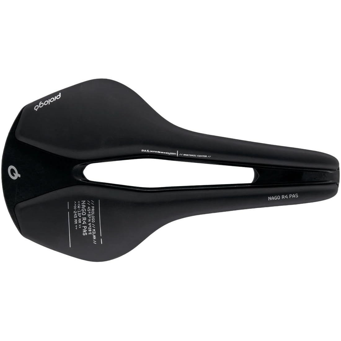 Prologo Nago R4 PAS Tirox Rennradsattel, hart, schwarz, 137 mm