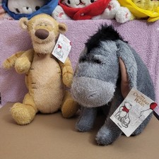 Disney Christopher Robin Tigger  Eeyore Live Action Movie Plush Stuffed Animal