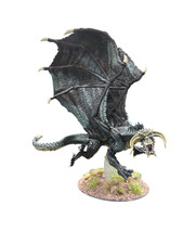 Young Black Dragon Hand Painted - D D - Pathfinder - Fantasy