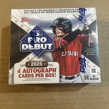 2025 Topps Pro Debut Baseball Hobby Box - Factory Sealed Guaranteed 4 Autographs