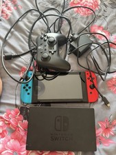 Nintendo Switch 32GB Console 1080p Red/Blue Joy-Con Dock Charger Pro Controller