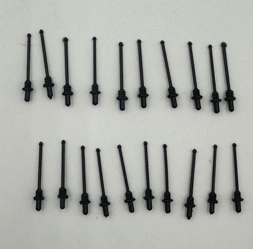 Lot D’antennes Et Stickers Solido – Pour Voitures Miniatures – Noir