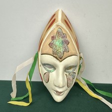 Venetian Masquerade Mask 6 Crowned Glitter Wall Decor